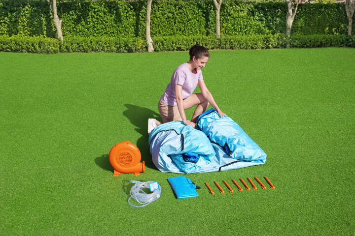 Bestway Mega-Wasserpark Turborutsche mit Dauergebläse